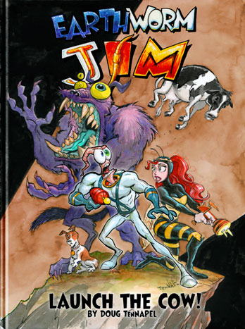 Earthworm Jim Launch The Cow comic cover